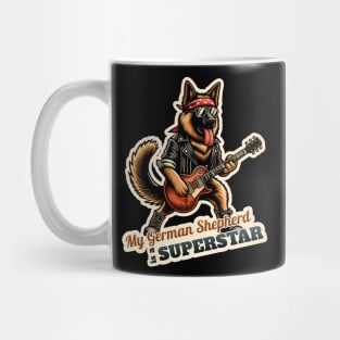 German Shepherd Rockstar Mug